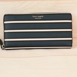 Kate Spade Cameron Large Continental Wallet Stripe